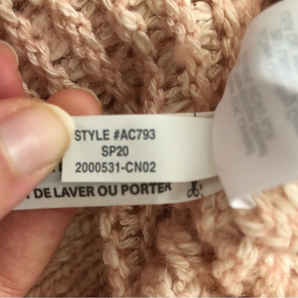 Madewell Baez Pullover Crewneck Sweater Pink Wool Alpaca Blend Size Medium - Picture 6 of 6